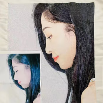 Rakamlar portretlari uchun kashtado'zlik rasmini moslashtirish